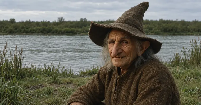 Le même lutin au bord de la même rivière, en photographie : image de 2026