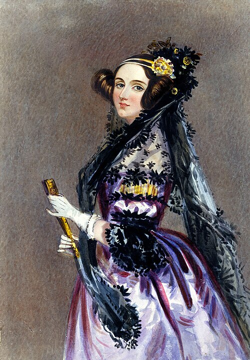 Ada Lovelace, portrait par Alfred Edward Chalon, 1838